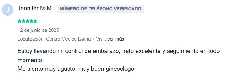 Testimonio consulta gineco obstetra